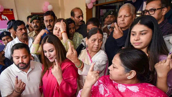 "Bihar Election 2025: 13% Turnout, Yadav Family’s Missing Face".