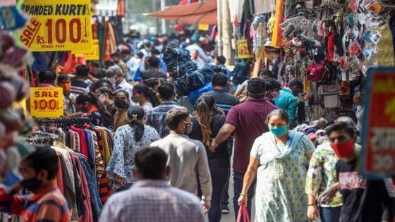 Cheap clothes in Indian Market